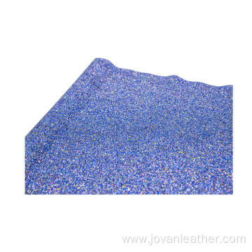 Chunky glitter PU vinyl faux leather for shoes